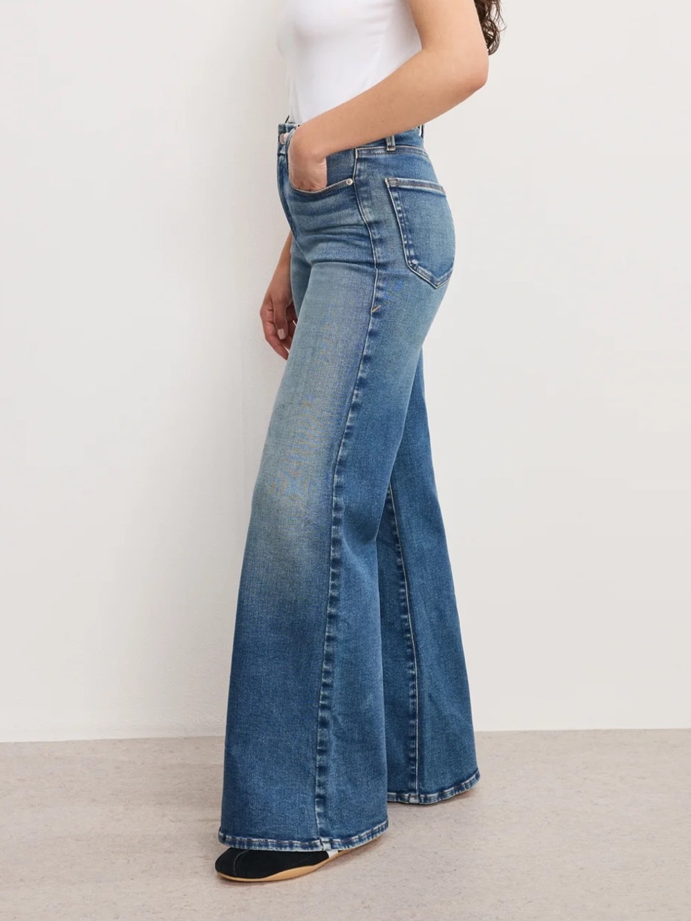 Good American Good Petite Palazzo Size 4 Petite